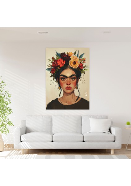 Frida Kahlo Style Duvar Dekorasyonu - Frida Kahlo 30X50 cm