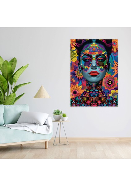 Frida Kahlo Style Duvar Dekorasyonu - Frida Kahlo 30X50 cm