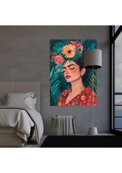 Frida Kahlo Style Duvar Dekorasyonu - Frida Kahlo 30X50 cm