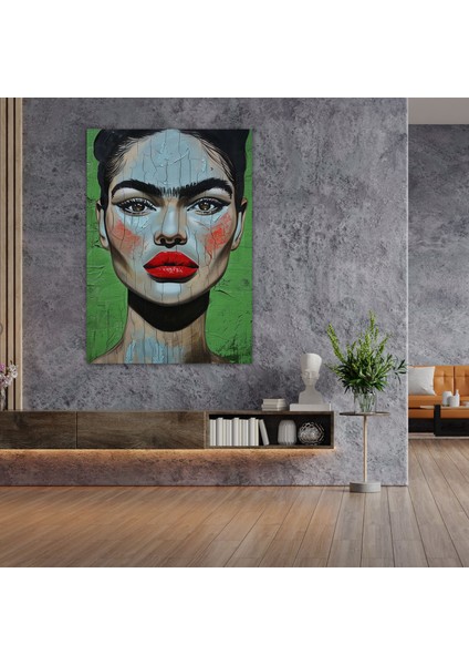 Frida Kahlo Style Canvas Print - Frida Kahlo 30X50 cm