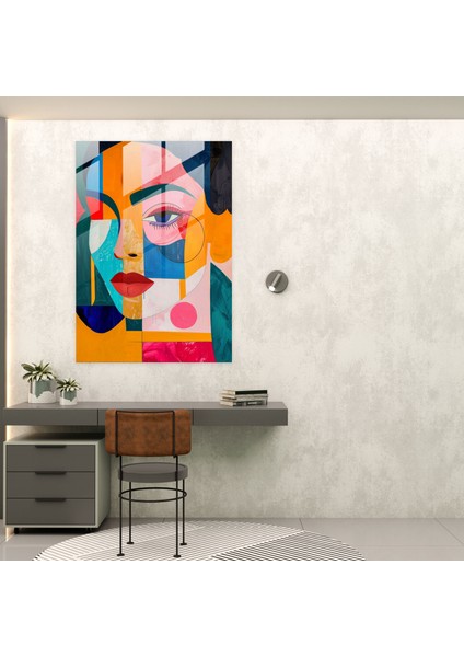 Frida Kahlo Style Glass Art - Frida Kahlo Eserleri 30X45 cm modelleri