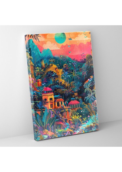 Dreamlike Frida Kahlo Style Canvas Print - Frida Kahlo 30X50 cm