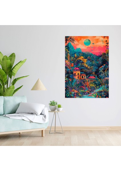 Dreamlike Frida Kahlo Style Canvas Print - Frida Kahlo 30X50 cm modelleri