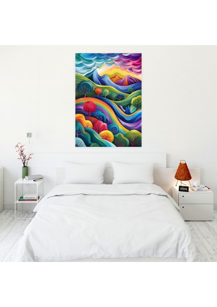 Frida Kahlo Style Canvas Print - Frida Kahlo 30X50 cm
