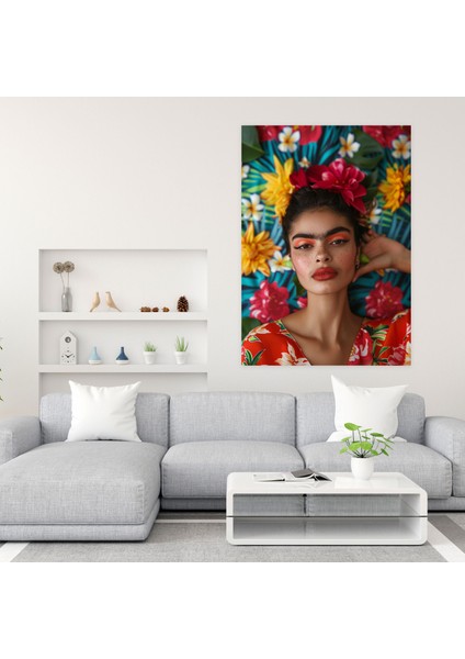 Frida Kahlo Style Wall Art - Frida Kahlo 30X50 cm modelleri