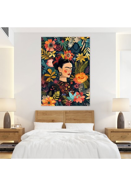 Frida Kahlo Style Wall Art - Frida Kahlo 60X90 cm fiyatları