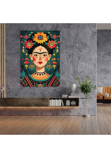 Frida Kahlo Style Duvar Dekorasyonu - Frida Kahlo 30X50 cm fiyatları
