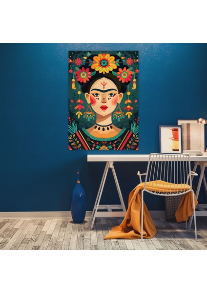 Frida Kahlo Style Duvar Dekorasyonu - Frida Kahlo 30X50 cm modelleri
