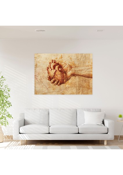 Leonardo Da Vinci Wall Art - Leonardo Da Vinci, Wall Decoration, Canvas, Canvas Wall Art, 50X30 modelleri