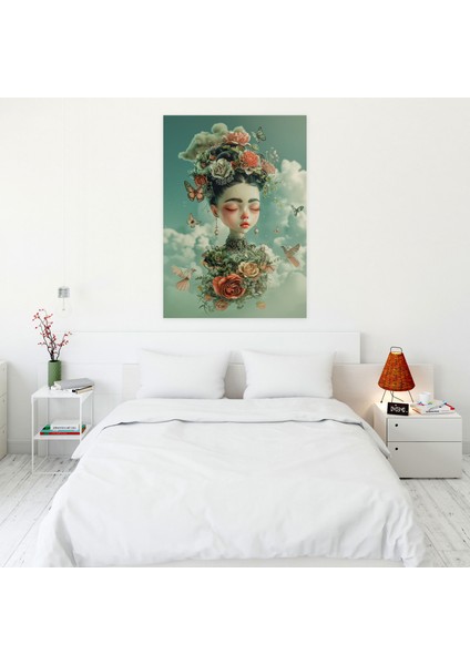 Frida Kahlo Style Wall Art - Frida Kahlo, Canvas Wall Art, Frida Kahlo Style, Wall Art, 30X50