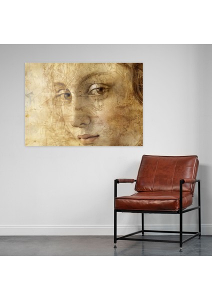 Mysterious Woman Leonardo Da Vinci Style Wall Art - Leonardo Da Vinci, Wall Decoration, Wall Art, Home Decoration, 70 x 50 cm