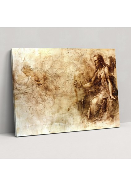 Leonardo Da Vinci Wall Decoration - Leonardo Da Vinci, Wall Art, Canvas Wall Art, Leonardo Da Vinci, 50X30