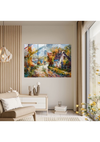 Leonid Afremov Duvar Dekorasyonu - Charming Village - Leonid Afremov 45X30 cm fiyatları