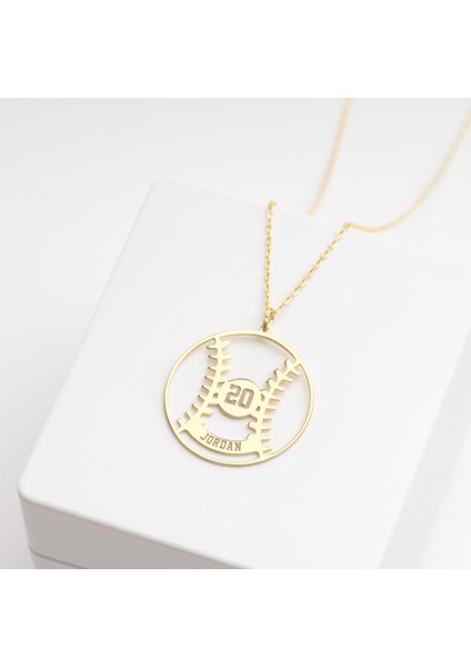 925 Ayar Gümüş Beyzbol Topu Isim Kolye Özel Tasarım modelleri