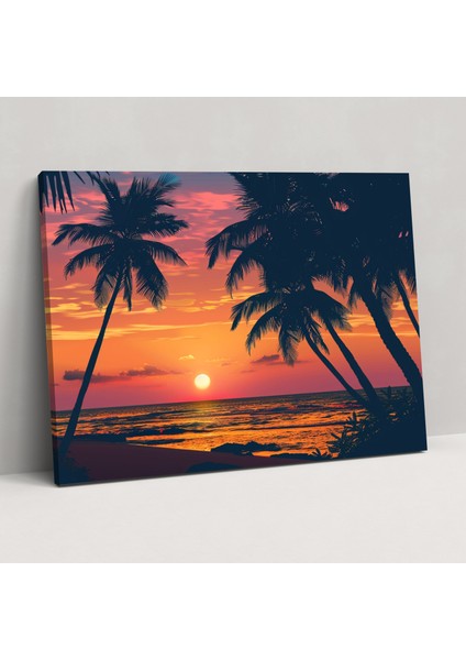 Seaside Sunset Leonid Afremov Wall Art - Leonid Afremov, Wall Art, Canvas Wall Art, Wall Decoration, 50 x 30 cm