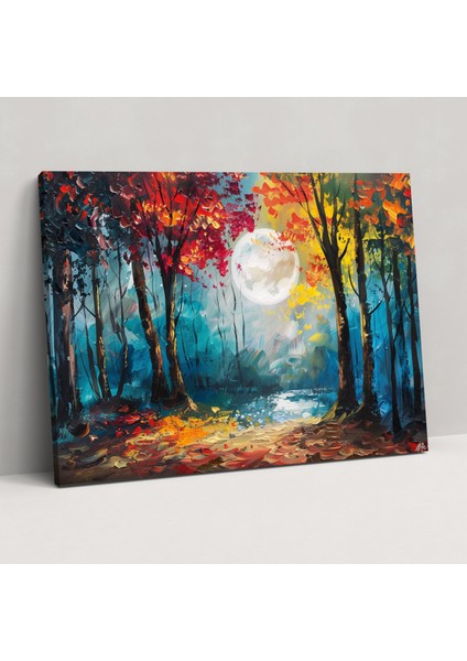 Moonlit Forest Canvas Print - Leonid Afremov 50X30 cm