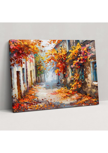 Autumn Alleyway Canvas Print - Leonid Afremov 50X30 cm