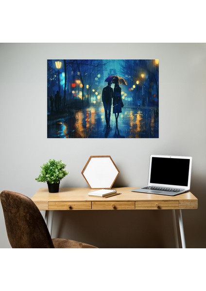 Romantic Night Leonid Afremov Wall Art - Leonid Afremov 50X30 cm