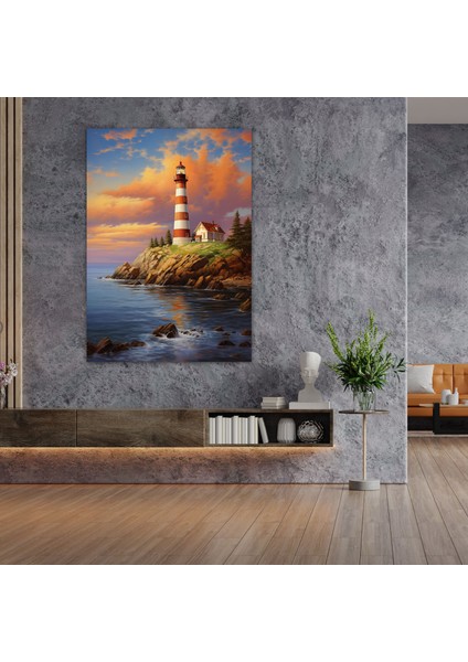 Lighthouse Canvas Print - Lighthouse, Canvas Wall Art, Wall Decoration, Canvas, 30X50 fiyatları