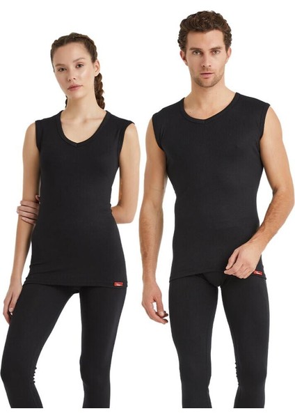 V Yaka Thermal Atlet Unisex İçlik Siyah C3T4N2O9 fiyatları