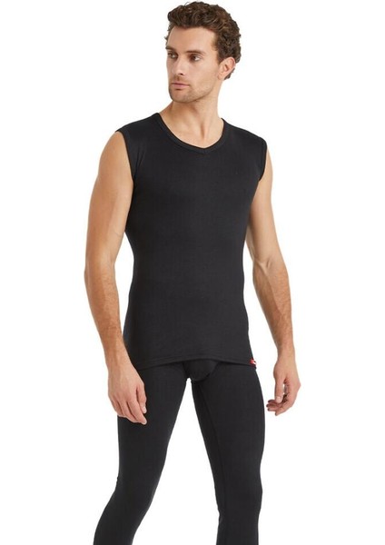 V Yaka Thermal Atlet Unisex İçlik Siyah C3T4N2O9 modelleri
