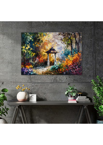 Leonid Afremov Duvar Dekorasyonu - Whimsical Garden Twilight - Leonid Afremov 50X30 cm fiyatları