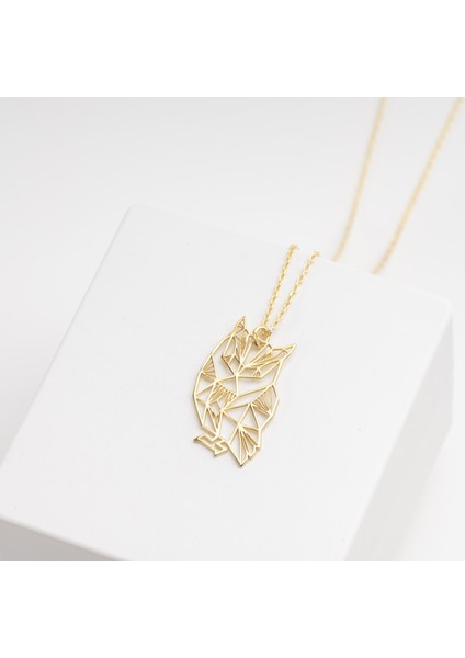 925 Ayar Gümüş Baykuş Figürlü Kolye Özel Tasarım modelleri