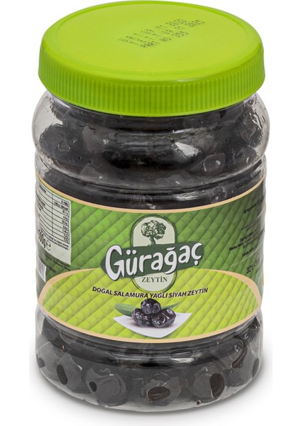 Gürağaç Doğal Siyah Zeytin 321 380 500 G
