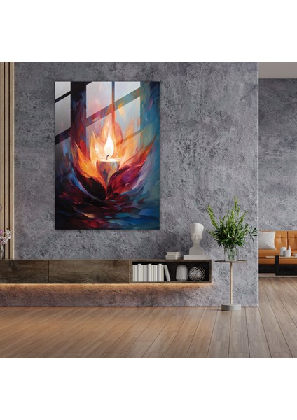 Cam Baskı Mum Alevi - Mum 30X45 cm fiyatları
