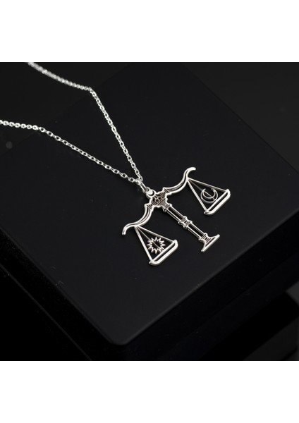 925 Ayar Gümüş Terazi Kolye Özel Tasarım