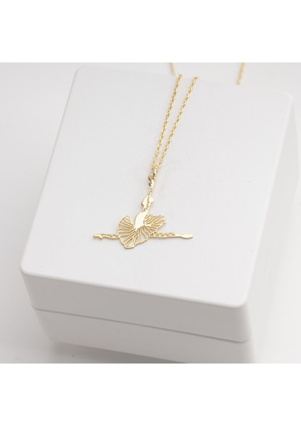 925 Ayar Gümüş Balerin Kolye Özel Tasarım modelleri