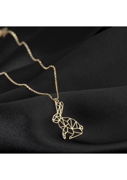 925 Ayar Gümüş Tavşan Kolye Özel Tasarım