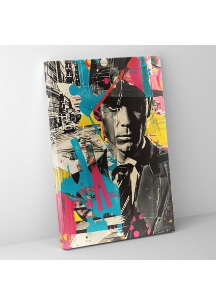 Vintage Pop Art Kanvas Tablo ve Popart 30X50 cm