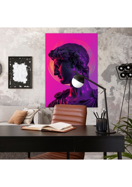 Neon Klasisizm Kanvas Tablo ve Popart 30X50 cm