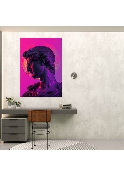 Neon Klasisizm Kanvas Tablo ve Popart 30X50 cm