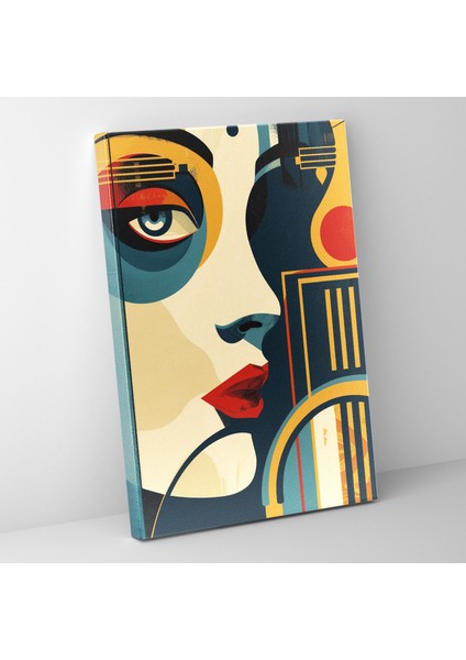 Eklektik Art Deco Pop Art Duvar Sanatı ve Popart 30X50 cm