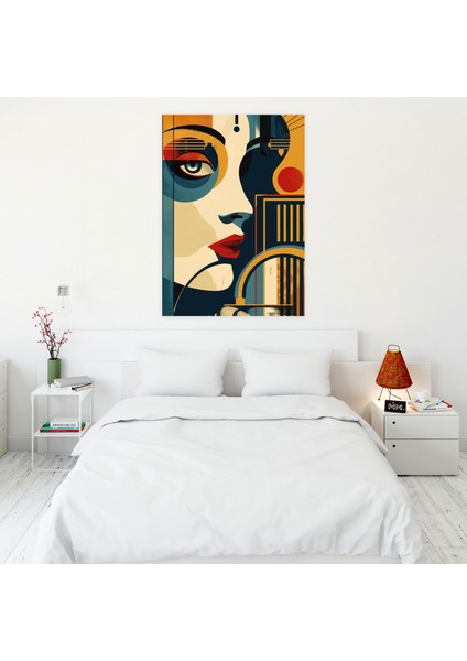 Eklektik Art Deco Pop Art Duvar Sanatı ve Popart 30X50 cm