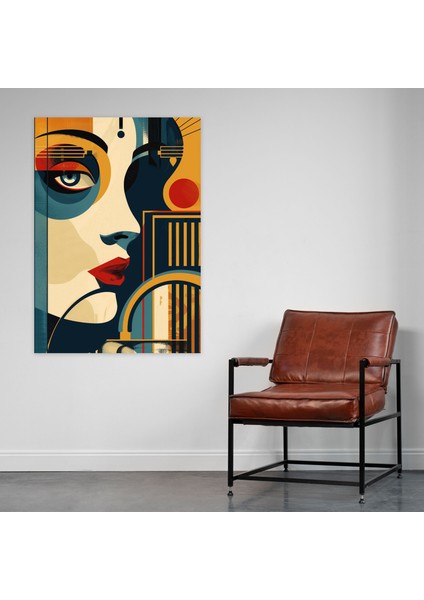 Eklektik Art Deco Pop Art Duvar Sanatı ve Popart 30X50 cm