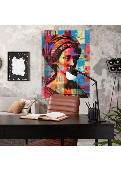 Pikselli Rönesans Kanvas Tablo ve Popart 30X50 cm