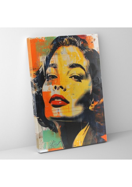 Pop Art Portre Tablo Kanvas Tablo ve Popart 30X50 cm