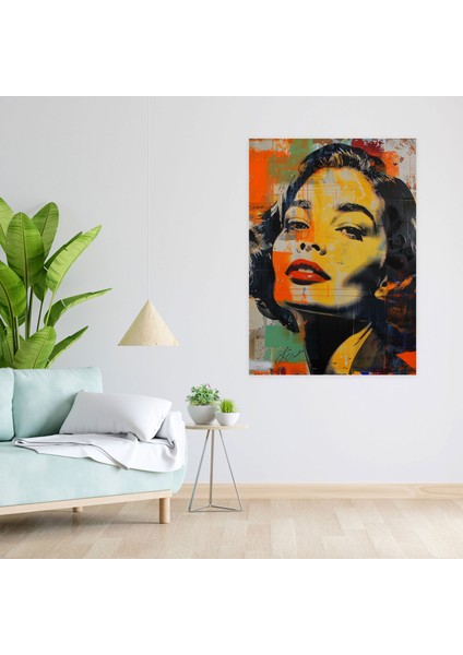 Pop Art Portre Tablo Kanvas Tablo ve Popart 30X50 cm
