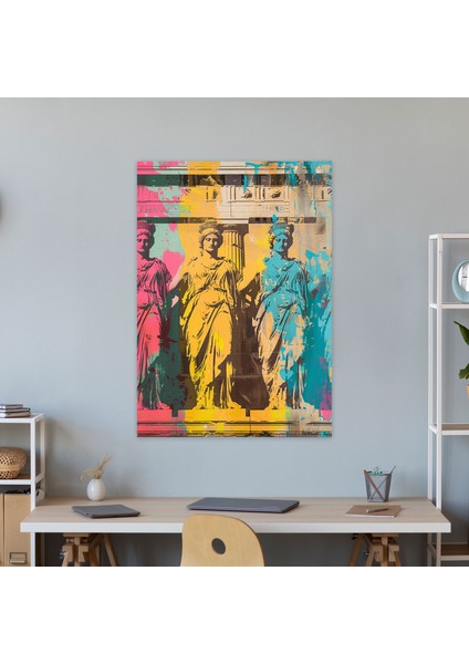 Yunan Heykelleri Kanvas Tablo ve Popart 30X50 cm