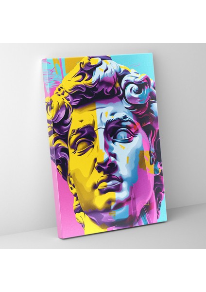 Pop Art Yunan Heykeli Kanvas Tablo ve Popart 30X50 cm