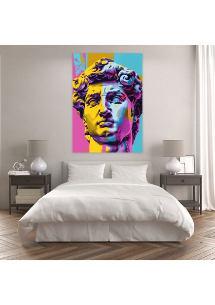 Pop Art Yunan Heykeli Kanvas Tablo ve Popart 30X50 cm