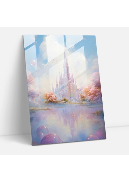 Empresyonist Kilise Cam Baskı 30X45 cm