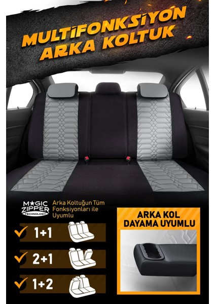 Panda Venedik Serisi Jakar Kumaş Oto Koltuk Kılıfı - Tam Set fiyatları