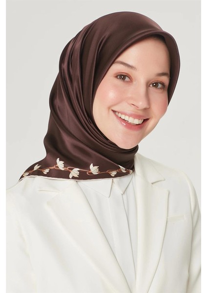 Nostalji Serisi Twill Ipek Eşarp 8553D-91