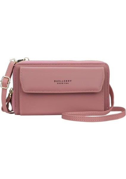 Koyu Pembe Lady Bag Lady Cutse Omuz Çantası Cep Telefon Torbası Kız Küçük Çanta Üst Tasar Torbası (20CM*6CM*11CM) (Yurt Dışından)
