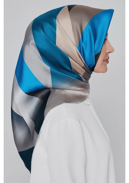 Nostalji Serisi Ipek Twill Eşarp 8424-33