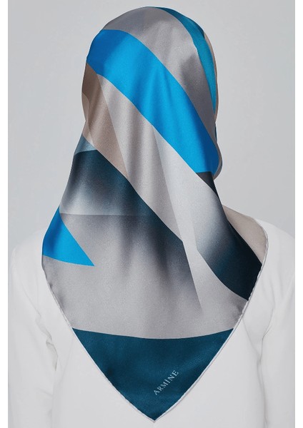 Nostalji Serisi Ipek Twill Eşarp 8424-33